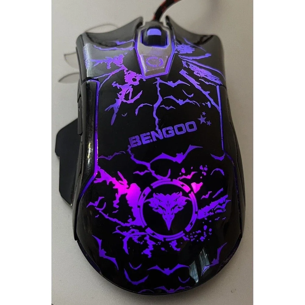 Bengoo Gaming Mouse Wired Advanced Game Chip Multicolor Light Ergonomic Design